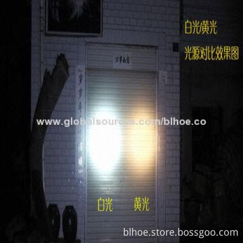Bike front light, made of aluminum-alloy, available in black